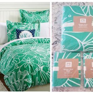 Pottery Barn Teen Morgan Floral Duvet Cover AND 2 Pillow Shams. NWT Unopened.